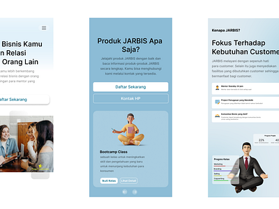 Belajar Bisnis (JARBIS) App app design typography ui ux