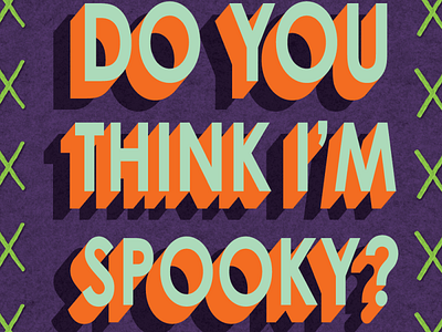 X-Files "Spooky" adobe design illustration quote typography