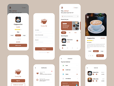 Sunday Coffe - Coffe Shop Order Mobile App coffe shop ui design ui ui design uiux uiuxindonesia ux design