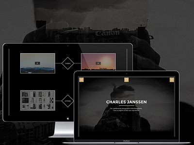 Photographer Website Design black clean design gray minimal photography photoshop simple web web design website