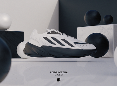 Adidas Ozelia Render 3d adidas blender cycles product render render shoe