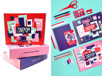 Zinepop! branding graphic design illustration packaging