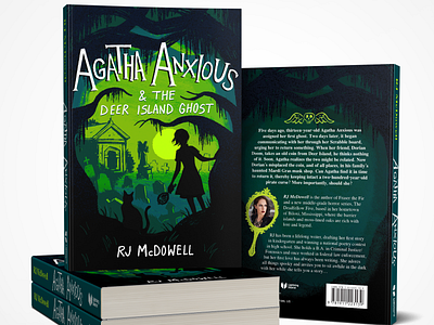 Spooky book cover book cover illustration kidlit procreate typography
