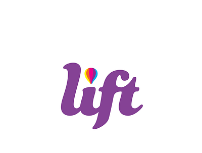 Lift logo branding design illustration logo typography