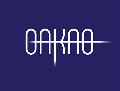 Oakao logo branding design illustration logo typography