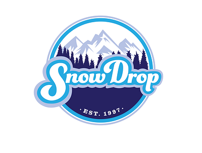 Snow Drop logo branding design illustration logo vector