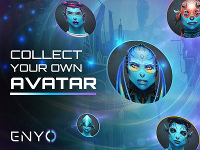 Enyo - Collect Your Own Avatar avatars blueman design enyo enyo energy graphic design illustration nft ui