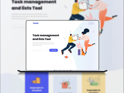 Task Management Website Design branding graphic design motion graphics ui