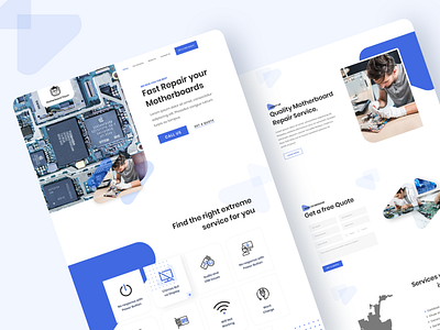 Computer Repairing Website Design