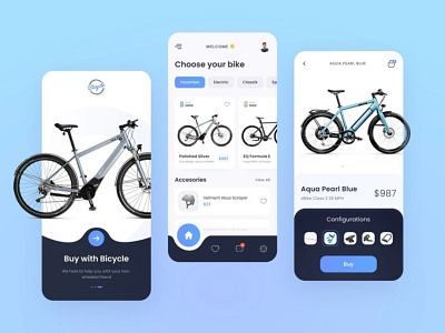 Bicycle rental & selling App branding design graphic design ui ux