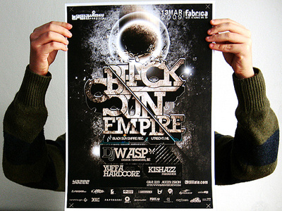 Black Sun Empire poster proof black sun empire bse gimmickal gmk graphic design poster proof razvan coste