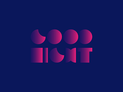 Good night typography