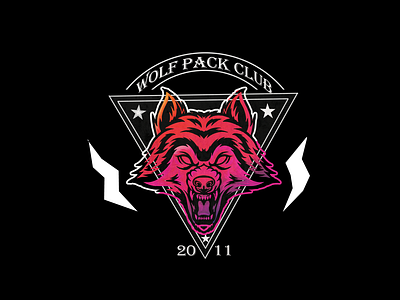 WOLF PACK CLUB 2011 design designtext graphic design illustration logo motion graphics teenwolf tshirt tshirtdesign vector vectordesign wolfvector