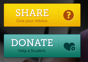 Share or Donate Rebound button donate icons rebound share