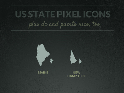 US State Pixel Icons