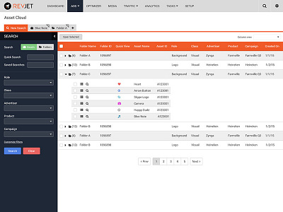 Dashboard Data Filters admin backend dashboard data filters data table