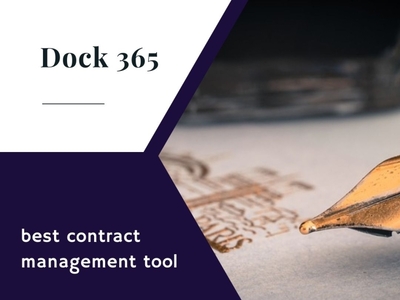 Best contract management tool by workdock on Dribbble