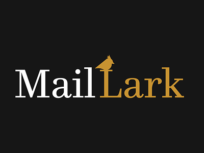 Mail Lark Logo branding logo
