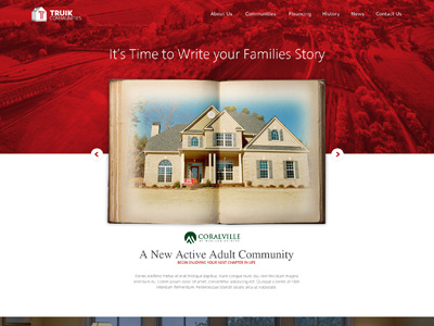 Home Builder Website Concept