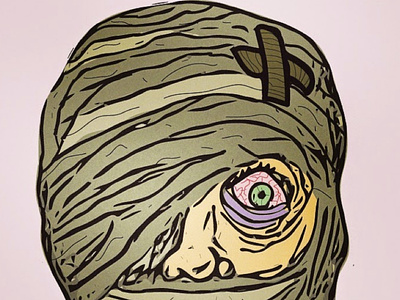 mummy design comics design illustration vector