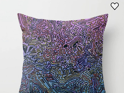 abstract pillow design