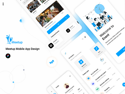 Meetup App booking app calender colorful concert create event event app ios app meeting app meetup meetup app mobile app mobile ui motivation schedule ui user experience user interface ux