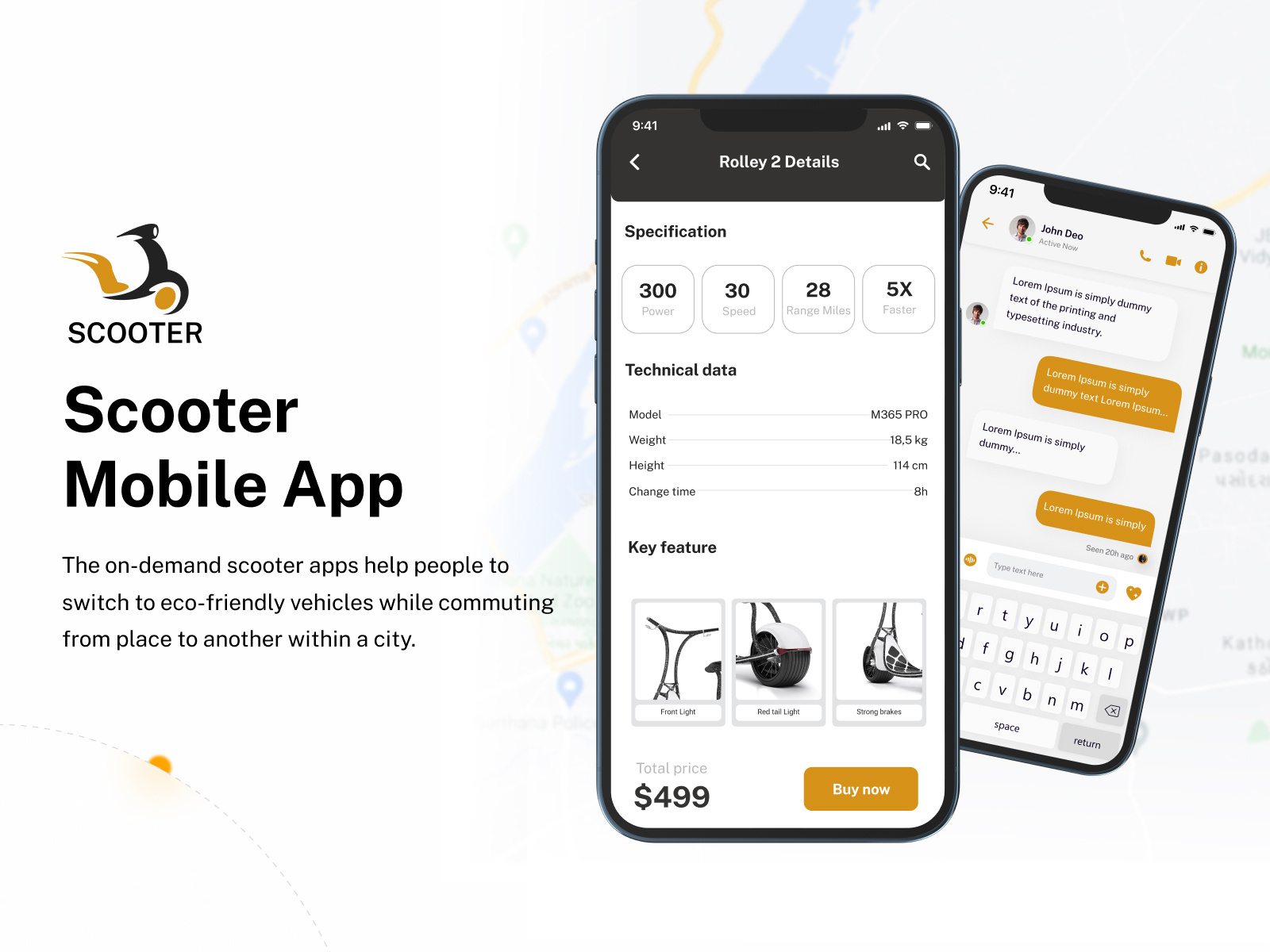 scooter App design by Houston It Developers on Dribbble