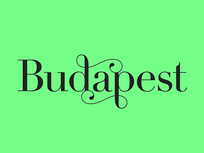 Budapest – wip budapest ligature logotype