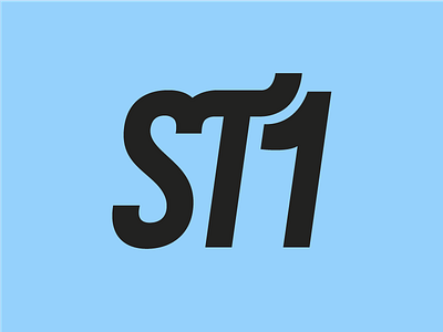 St1 ligature logotype st st1