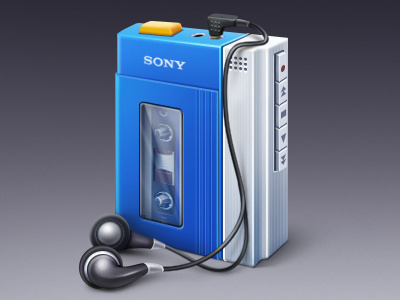 Back to the 90's headphones icon music play player