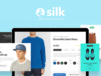 Silk UI Kit photoshop silk sketch ui ui kit web