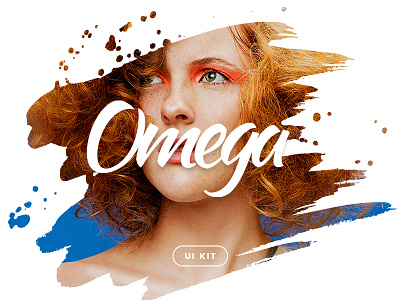 Omega UI Kit — Coming Soon! announce interface landing page photoshop ui kit ui pack