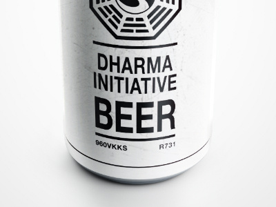 Dharma beer beer can. dharma dharma initiative lost