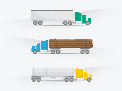 Truck Illustrations for EpicVue illustration semi transportation truck