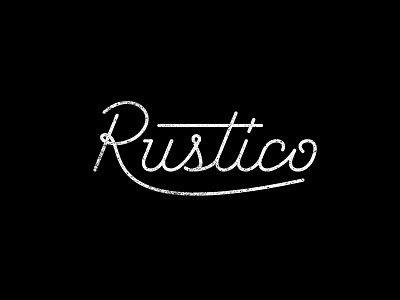 Rustico Logo Concept concept logo rustico script