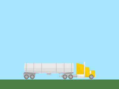 Yellow Semi animation gif semi transportation truck