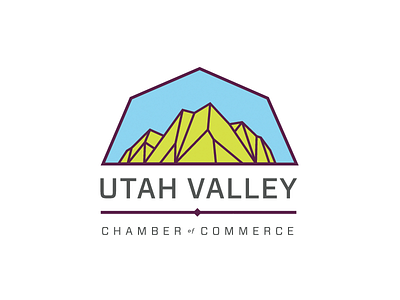 Tech in the Mountains angle facet logo mountains technology utah valley