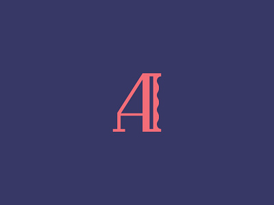 An A, Part Deux. a cap display drop font letterform typeface