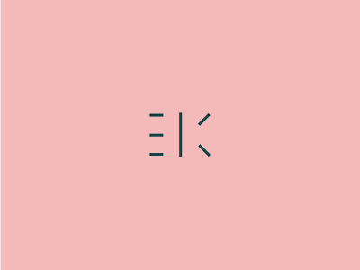 EK Mark asian design graphic kanji logo mark