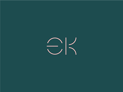 EK/Rounded asian design graphic kanji logo mark modern simple