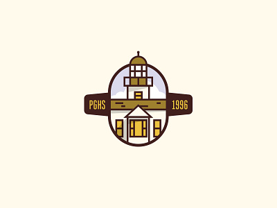 Pacific Grove High Reunion Logo california illustration lighthouse logo school vector