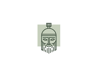 Greek soldier design face greek icon illustration logo person roman