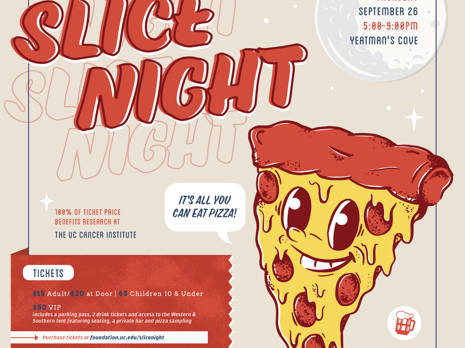 Cincinnati Magazine Slice Night Promo by Carlie Burton on Dribbble