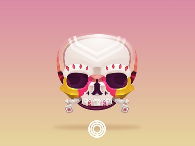 Skull. Tótem illustration omegaz skull vector