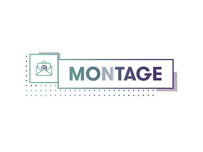 Montage, the newsletter! branding email envelope gt walsheim icon montage newsletter patterns