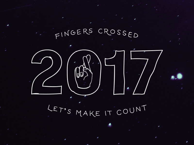 Hello 2017! 2017 fingers crossed newyear nye squigglevision