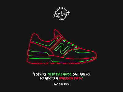 A TRIBE CALLED QUEST x NEW BALANCE a tribe called quest atcq buggin out low end theory new balance phife dawg sneakers