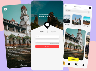Dolanndes Mobile Apps Design app design login mobile ui