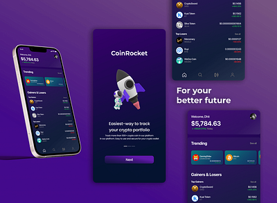 Crypto Portfolio Apps Design android app crypto design ios mobile mobile ui ui