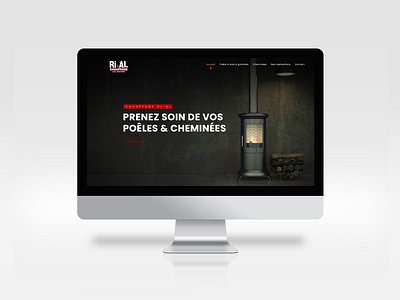 Landing page : chimneys design graphic design illustration logo motion graphics ui webdesign website